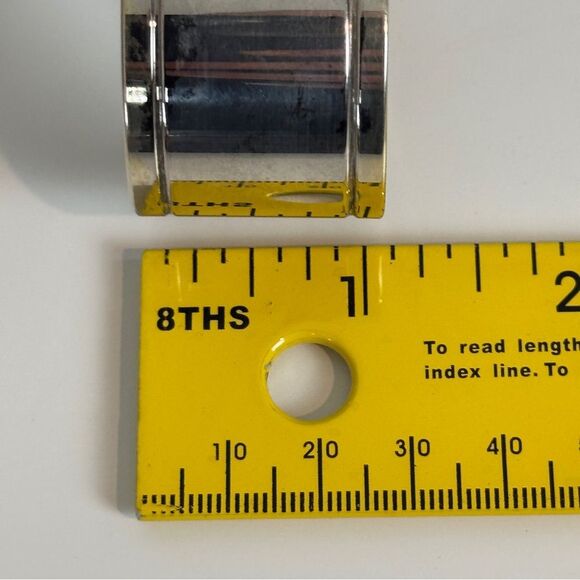 Set of Six Chrome Silver Tone Napkin Rings - Picture 6 of 6